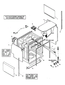 Tank Assy parts for Bosch Dishwasher SHX43E06UC/14 from AppliancePartsPros.com