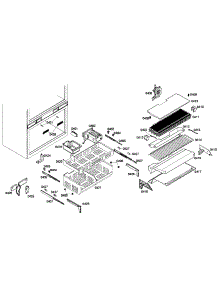 Freezer Assy parts for Thermador Bottom-Mount Refrigerator T36IT71NNP/25 from AppliancePartsPros.com