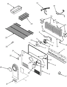 Freezer Compartment parts for Maytag Top-Mount Refrigerator GT1887PEKW from AppliancePartsPros.com