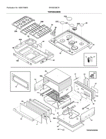 Top / Drawer parts for Electrolux Range EW30DS8CRSC from AppliancePartsPros.com