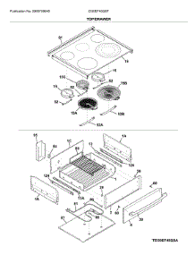 Top / Drawer parts for Electrolux Electric Range EI30EF45QSF from AppliancePartsPros.com