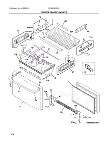 Freezer Door parts for Electrolux Bottom-Mount Refrigerator E23BC69SPS3 from AppliancePartsPros.com