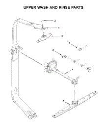Upper Wash And Rinse Parts parts for Kitchenaid Dishwasher KDPE334GBS0 from AppliancePartsPros.com