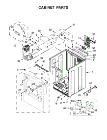 Cabinet Parts parts for Maytag Dryer YMEDB855DW4 from AppliancePartsPros.com