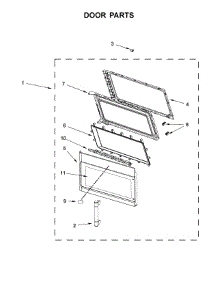 Door Parts parts for Maytag Microwave/Hood Combo YMMV4205DB1 from AppliancePartsPros.com