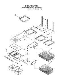 Shelf Parts parts for Maytag Bottom-Mount Refrigerator MBR2256KES5 from AppliancePartsPros.com