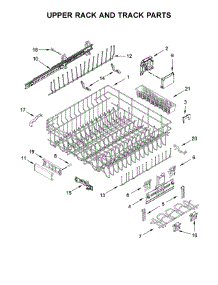 Upper Rack And Track Parts parts for Jenn-Air Dishwasher JDTSS245GX0 from AppliancePartsPros.com