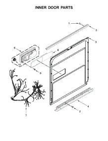 Inner Door Parts parts for Jenn-Air Dishwasher JDTSS245GX0 from AppliancePartsPros.com