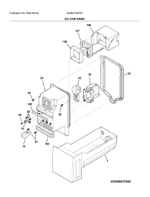 Container parts for Electrolux Bottom-Mount Refrigerator E23BC79SPS4 from AppliancePartsPros.com