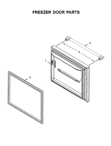 Freezer Door Parts parts for Maytag Bottom-Mount Refrigerator MBF2258FEZ02 from AppliancePartsPros.com