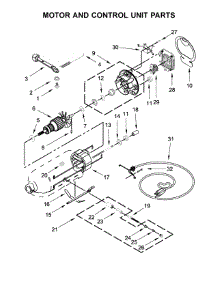 Motor And Control Unit Parts parts for Kitchenaid Stand Mixer KSM150PSCE0 from AppliancePartsPros.com
