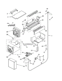 Icemaker parts for Thermador Side-By-Side Refrigerator KBUDT4860A/02 from AppliancePartsPros.com