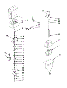 Motor And Ice Container Parts parts for Thermador Side-By-Side Refrigerator KBUDT4265E/04 from AppliancePartsPros.com