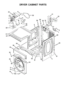 Dryer Cabinet Parts parts for Maytag Laundry Center MLE22PRAZW0 from AppliancePartsPros.com