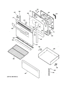 Door & Drawer Parts parts for Hot Point Electric Range RB757DP2CT from AppliancePartsPros.com