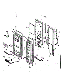 Door parts for Kenmore Refrigerator 106.6679000 (1066679000, 106 6679000) from AppliancePartsPros.com