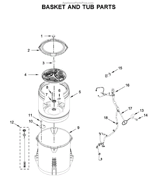 Whirlpool W10752285 Washplate (AP5956379) - AppliancePartsPros.com