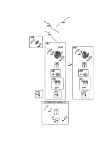 Carburetor parts for Briggs & Stratton Lawn & Garden Engine 121Q02-0064-F1 from AppliancePartsPros.com