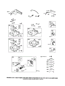 Starter Motor / Control Bracket parts for Briggs & Stratton Lawn & Garden Engine 126312-0560-E1 from AppliancePartsPros.com
