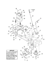 Frame / Battery - 46" Deck - Manual Pto parts for Yard-Man Front-Engine Lawn Tractor 13AP605H755 from AppliancePartsPros.com