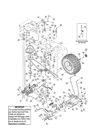 Drive / Wheels parts for Yard-Man Front-Engine Lawn Tractor 13AX605G755 from AppliancePartsPros.com