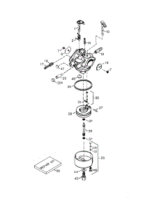 Carburetor parts for Craftsman Lawn & Garden Engine 143039003 from AppliancePartsPros.com
