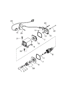 Electric Starter parts for Craftsman Lawn & Garden Engine 143039003 from AppliancePartsPros.com
