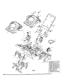 Auger / Handle / Shroud Parts For Mtd Gas Snowblower 160 From Appliancepartspros.Com