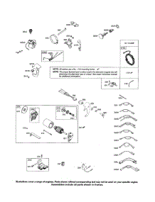 Starter Motor / Alternator parts for Briggs & Stratton Lawn & Garden Engine 216300 (0036-0570) from AppliancePartsPros.com