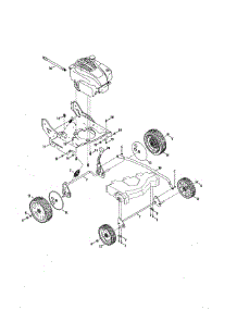Engine / Axles / Wheels parts for Craftsman Gas Walk-Behind Mower 247397900 from AppliancePartsPros.com