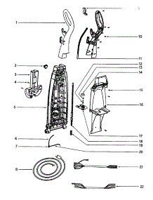 Rear Housing parts for Eureka Carpet Cleaner 2585AT from AppliancePartsPros.com