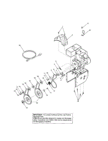 Auger Pulley parts for Yard-Man Gas Snowblower 31AH7L3G701 from AppliancePartsPros.com