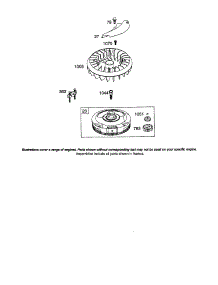 Flywhee  /  Fan, Flywheel parts for Briggs & Stratton Lawn & Garden Engine 31P700 (0115-0602) from AppliancePartsPros.com
