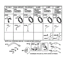 Circuits And Magneto Armature parts for Briggs & Stratton Lawn & Garden Engine 422700 TO 422799 (1705 - 1727) from AppliancePartsPros.com