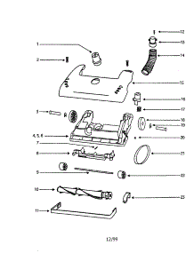 Hood Assembly parts for Eureka Upright Vacuum 4476AT-1 from AppliancePartsPros.com