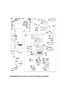 Carburetor / Crankshaft parts for Briggs & Stratton Lawn & Garden Engine 44M777-0790-E1 from AppliancePartsPros.com