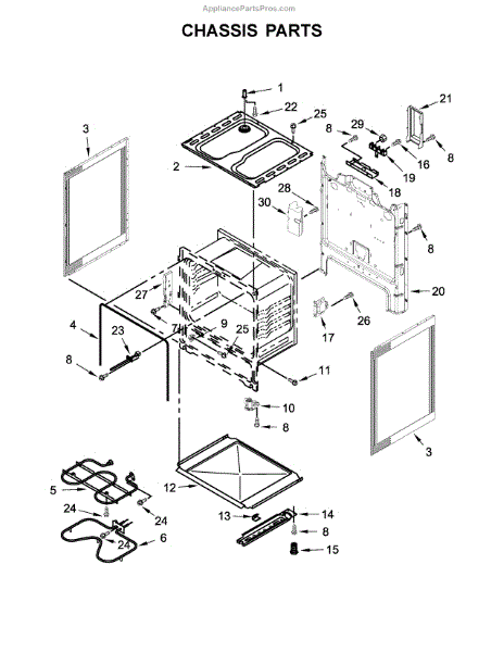 Whirlpool W11182108 Elmnt-Bake (AP6286606) - AppliancePartsPros.com