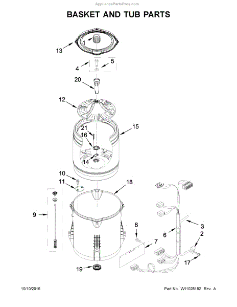 Whirlpool W10528947 Drive Hub Kit (AP5665171) - AppliancePartsPros.com