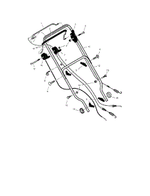 Handle Assembly parts for Craftsman Gas Walk-Behind Mower 536885601 from AppliancePartsPros.com