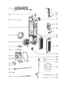 Motor / Filter And Motor Cover parts for Eureka Upright Vacuum 5847AVX from AppliancePartsPros.com