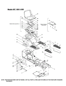 High Back Seat / Fender Parts For Mtd Front-Engine Lawn Tractor 607 From Appliancepartspros.Com