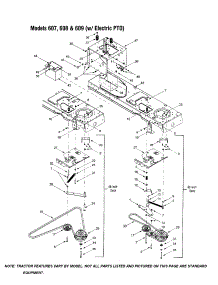 Lower Frame / Frame Parts For Mtd Front-Engine Lawn Tractor 607 From Appliancepartspros.Com