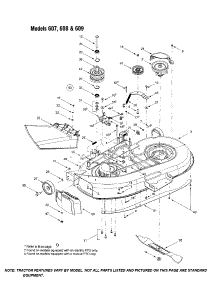 42" Deck Shell Parts For Mtd Front-Engine Lawn Tractor 607 From Appliancepartspros.Com
