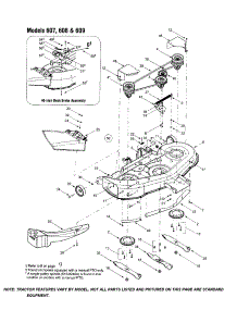 46" Deck Shell Parts For Mtd Front-Engine Lawn Tractor 607 From Appliancepartspros.Com
