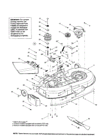 Deck / Chute / Blade Parts For Mtd Front-Engine Lawn Tractor 608 From Appliancepartspros.Com