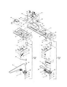 Frame With Electric Pto Parts For Mtd Front-Engine Lawn Tractor 608 From Appliancepartspros.Com