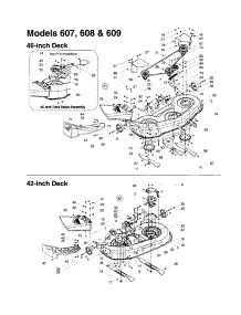 Cutting Decks Parts For Mtd Front-Engine Lawn Tractor 608 From Appliancepartspros.Com
