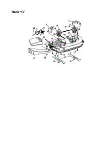 Deck "G" Parts For Mtd Front-Engine Lawn Tractor 663 From Appliancepartspros.Com