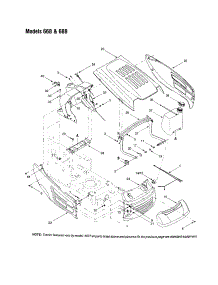 Grille Assembly - 668,688 Parts For Bolens Front-Engine Lawn Tractor 665 From Appliancepartspros.Com