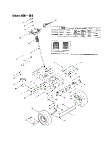Axle And Steering Assembly Parts For Bolens Front-Engine Lawn Tractor 665 From Appliancepartspros.Com